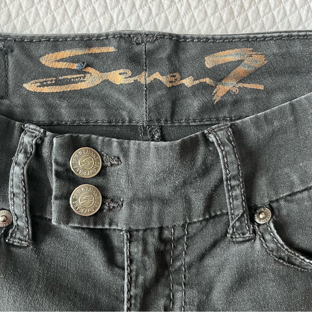 Seven‎ 7 Low Rise Womens Jean Black Size 27